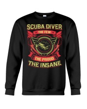 Insane Scuba Diver Shirt Crewneck Sweatshirt thumbnail