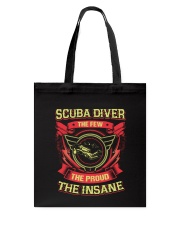 Insane Scuba Diver Shirt Tote Bag thumbnail