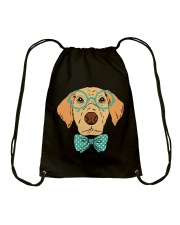 Cool Hipster Dog Shirt Drawstring Bag thumbnail