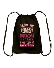 I love my Forklift Operator to the Moon Drawstring Bag front