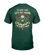 I'm a Electrician and i'm always right Premium Fit Mens Tee back