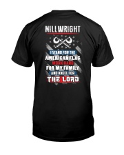 Proud Millwright Shirt Premium Fit Mens Tee back