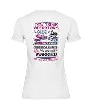 Awesome Tow Truck Operator's Wife Shirt Premium Fit Ladies Tee thumbnail