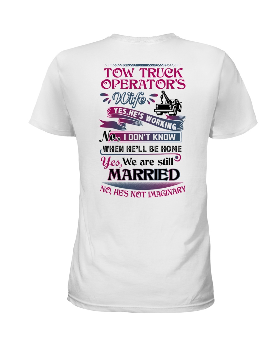 Awesome Tow Truck Operator's Wife Shirt Ladies T-Shirt