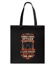Crazy Correctional Officer Shirt Tote Bag thumbnail