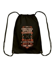 Crazy Correctional Officer Shirt Drawstring Bag thumbnail
