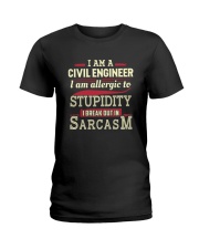 Sarcastic Civil Engineer Shirt Ladies T-Shirt thumbnail