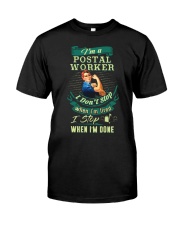 Determined Postal Worker Shirt Classic T-Shirt thumbnail