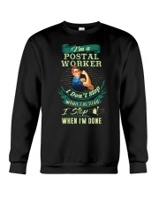 Determined Postal Worker Shirt Crewneck Sweatshirt thumbnail