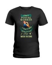 Determined Postal Worker Shirt Ladies T-Shirt front