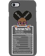 Black Queen Nutrition Facts Phone Case tile