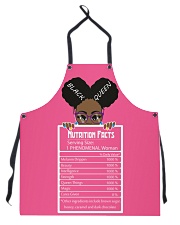 Black Queen Nutrition Facts Apron tile