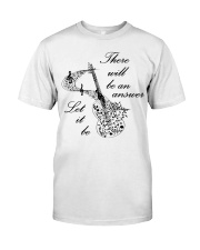 BLACK THERE WILL BE AN ANSWER Premium Fit Mens Tee thumbnail