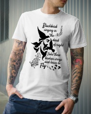 Blackbird singing in the dead of night Classic T-Shirt lifestyle-mens-crewneck-front-6