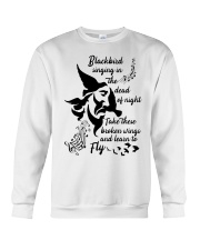 Blackbird singing in the dead of night Crewneck Sweatshirt thumbnail