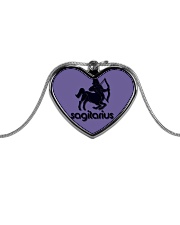 Sagitarius Horoscope Metallic Heart Necklace thumbnail