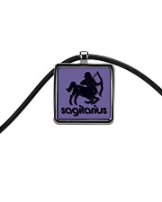 Sagitarius Horoscope Cord Rectangle Necklace front