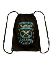 EVERYBODY IS A PLUMBER Drawstring Bag thumbnail