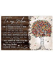 TO MY MUM FROM SON 36x24 Poster front