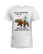 MOMS HIDING FROM THEIR KIDS Ladies T-Shirt tile