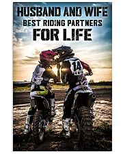 HUSBAND AND WIFE RIDING PARTNERS FOR LIFE Vertical Poster tile