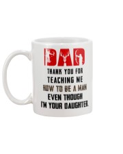 THANK YOU FOR TEACHING ME HOW TO BE A MAN Mug back
