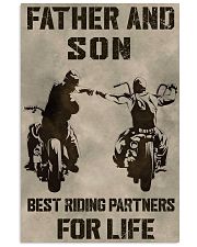 FATHER AND SON BEST RIDING PARTNERS FOR LIFE 11x17 Poster front