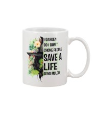 I GARDEN SO I DON'T CHOKE PEOPLE Mug thumbnail