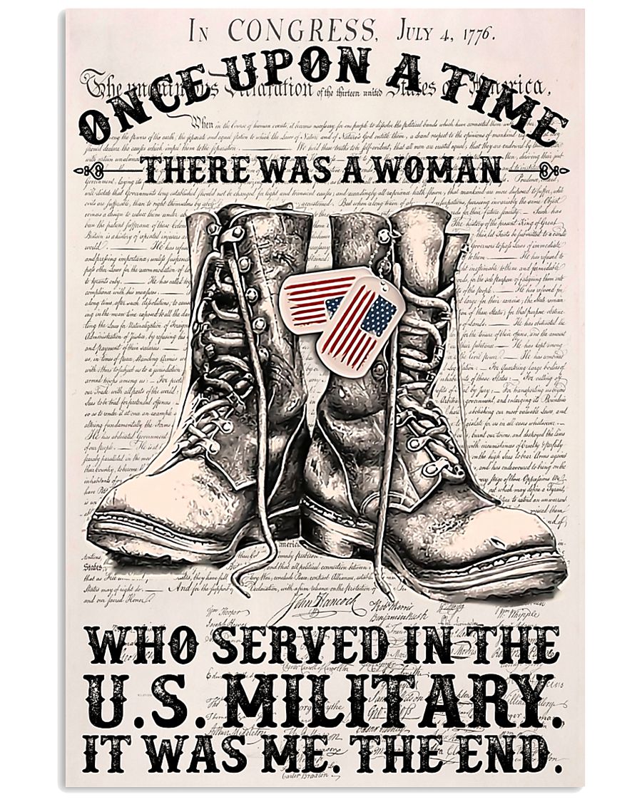 A WOMAN WHO SERVED IN THE US MILITARY 16x24 Poster