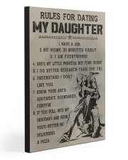 RULES FOR DATING MY DAUGHTER 20x30 Gallery Wrapped Canvas Prints front