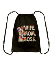 WIFE MOM BOSS Drawstring Bag tile