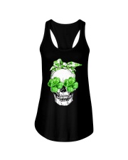 SHAMROCK SKULL Ladies Flowy Tank thumbnail