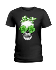 SHAMROCK SKULL Ladies T-Shirt thumbnail