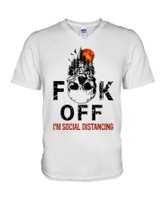 Fuck off V-Neck T-Shirt thumbnail
