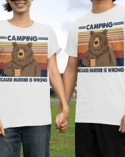 CAMPING BCS MURDER IS WRONG Classic T-Shirt apparel-classic-tshirt-lifestyle-front-139