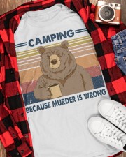 CAMPING BCS MURDER IS WRONG Classic T-Shirt apparel-classic-tshirt-lifestyle-front-163
