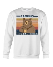 CAMPING BCS MURDER IS WRONG Crewneck Sweatshirt tile