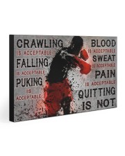 QUITTING IS NOT 30x20 Gallery Wrapped Canvas Prints front