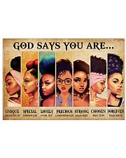 GOD SAYS YOU ARE Horizontal Poster tile