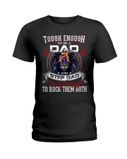 CRAZY ENOUGH TO ROCK THEM BOTH Ladies T-Shirt tile