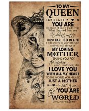 TO MY QUEEN 24x36 Poster front
