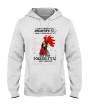I AM CURRENTLY UNSUPERVISED Hooded Sweatshirt tile