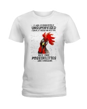 I AM CURRENTLY UNSUPERVISED Ladies T-Shirt tile