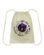 DON'T MAKE ME GET MY FLYING MONKEYS Drawstring Bag tile