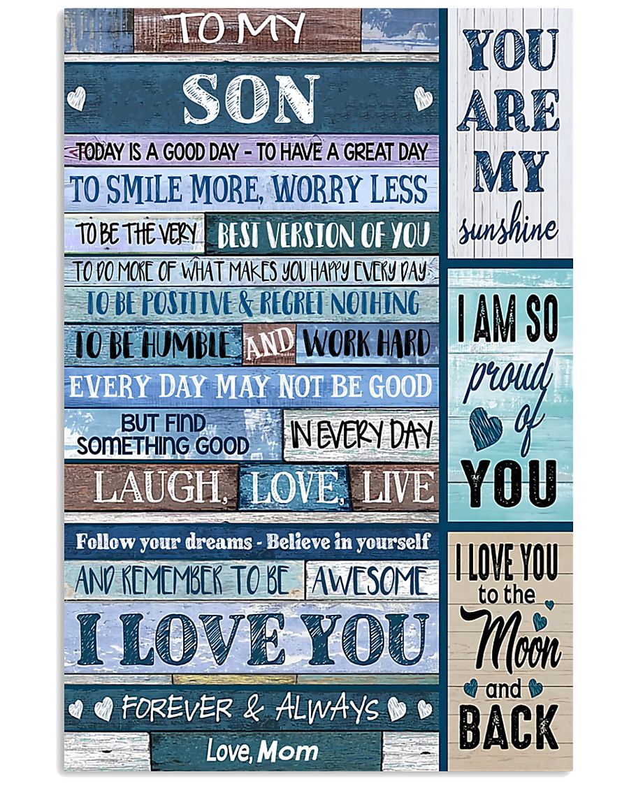 TO MY SON - MB331 16x24 Poster