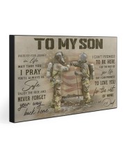TO MY SON - FIREFIGHTER 30x20 Gallery Wrapped Canvas Prints front