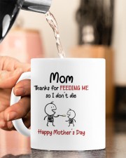 THANKS FOR FEEDING ME SO I DON'T DIE Mug ceramic-mug-lifestyle-65