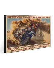 I RIDE TO FEEL STRONG 30x20 Gallery Wrapped Canvas Prints front