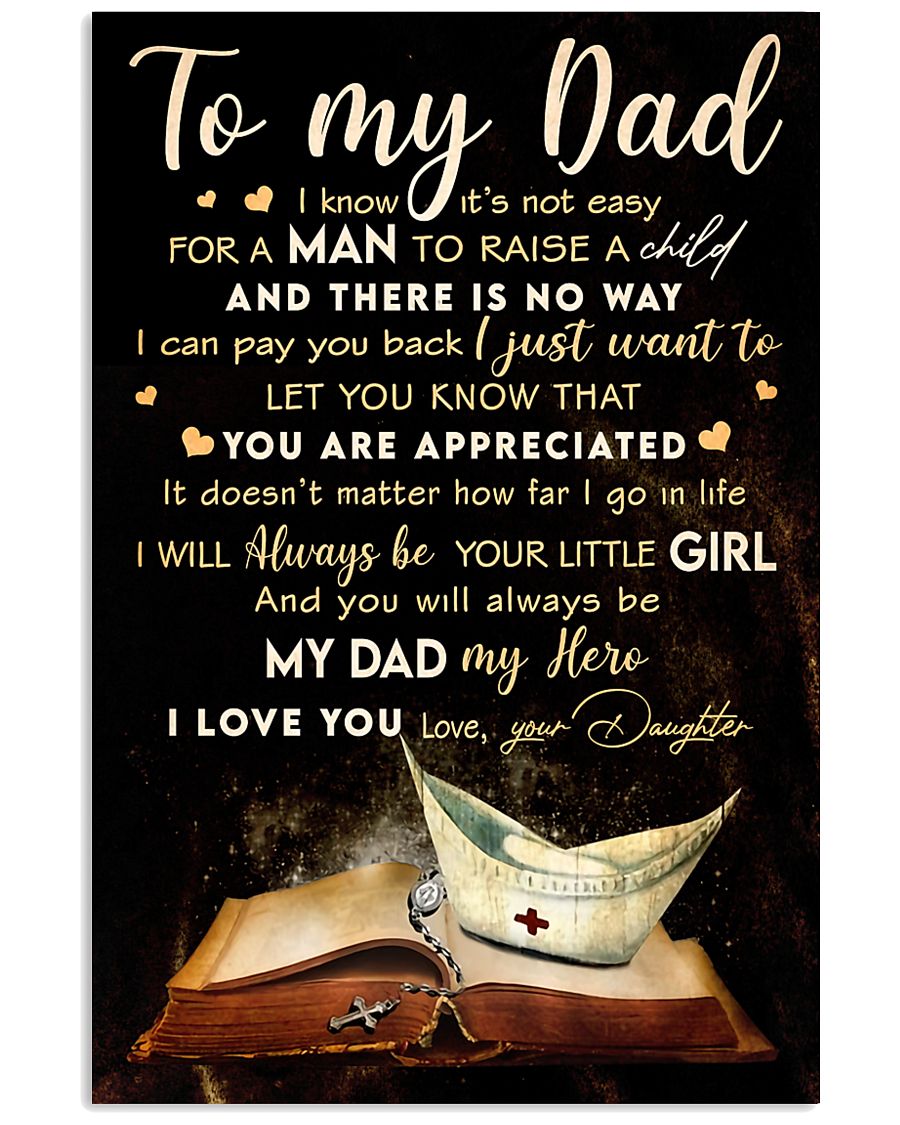 TO MY DAD - MB315 16x24 Poster