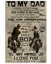 TO MY DAD - BIKER - MB304 16x24 Poster front